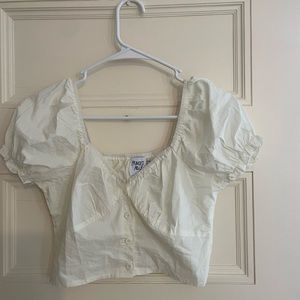 Light yellow corset top from Princess Polly